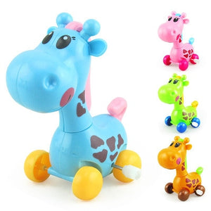 Baby Funny Kids Toys Spring Clockwork Toy Mini Pull Back Jumping Frog/Dog/Lion Wind Up Toys for Children Boys