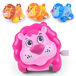 Baby Funny Kids Toys Spring Clockwork Toy Mini Pull Back Jumping Frog/Dog/Lion Wind Up Toys for Children Boys