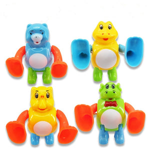 Baby Funny Kids Toys Spring Clockwork Toy Mini Pull Back Jumping Frog/Dog/Lion Wind Up Toys for Children Boys