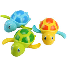 Load image into Gallery viewer, Single Sale Cute Cartoon Animal Tortoise Classic Baby Water Toy Infant Swim Turtle Wound-up Chain Clockwork Kids Beach Bath Toys